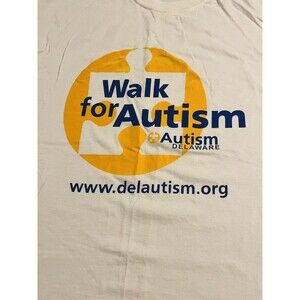 NEW Walk For Autism Delaware Short Sleeve T-Shirt LARGE Fundraiser Awareness